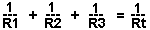 Formula showing Kirchoffs Law