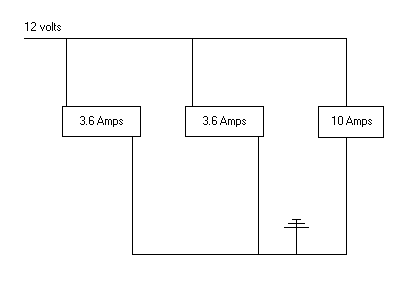 Parallel Wiring Diagram with calulated values
