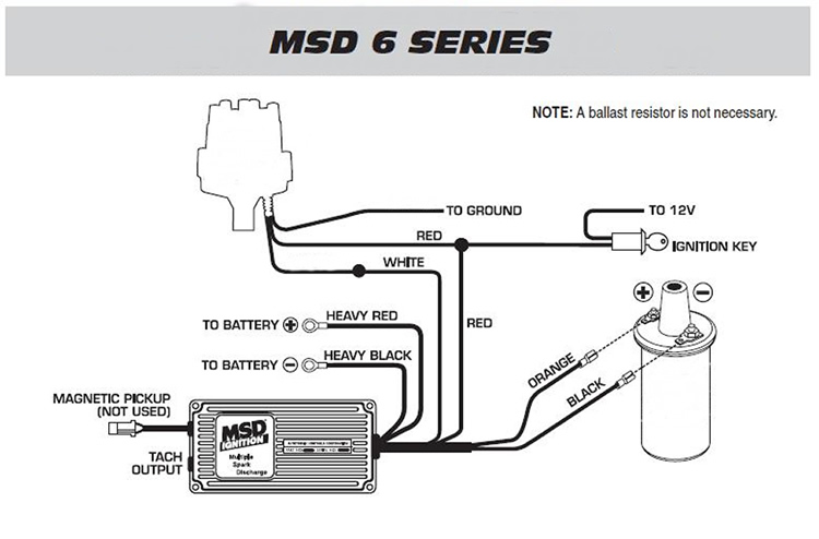 Wiring Diagram of a MSD ignition system when replacing the Opus ignition